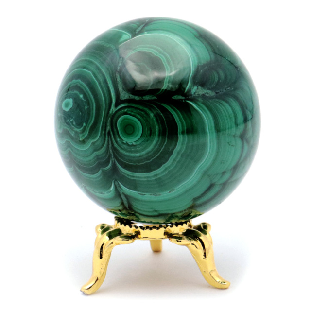 マラカイト 天眼 丸玉 台座付き ザイール産 天然石 孔雀石 置き物 インテリア パワーストーン 8点もの