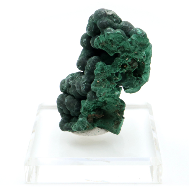 マラカイト 原石 台座付き コンゴ・カタンガ州産 孔雀石 1点物 天然石 卓上 置き物 手のひらサイズ