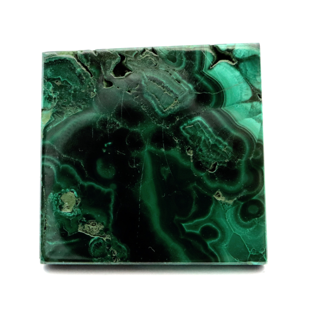 マラカイト ピラミッド 置き物 コンゴ産 1点もの 天然石 パワーストーン 孔雀石 Malachite 約35 x 33mm
