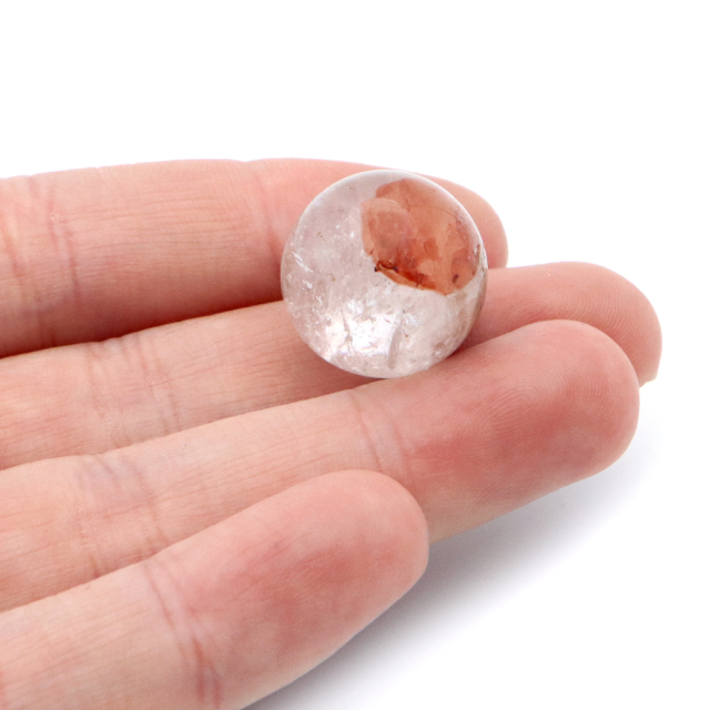マニカラン水晶 丸玉 台座付き 直径 19mm パールバティー渓谷産 天然石 パワーストーン 1点もの