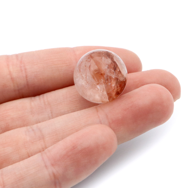 マニカラン水晶 丸玉 台座付き 直径 19mm パールバティー渓谷産 天然石 パワーストーン 1点もの