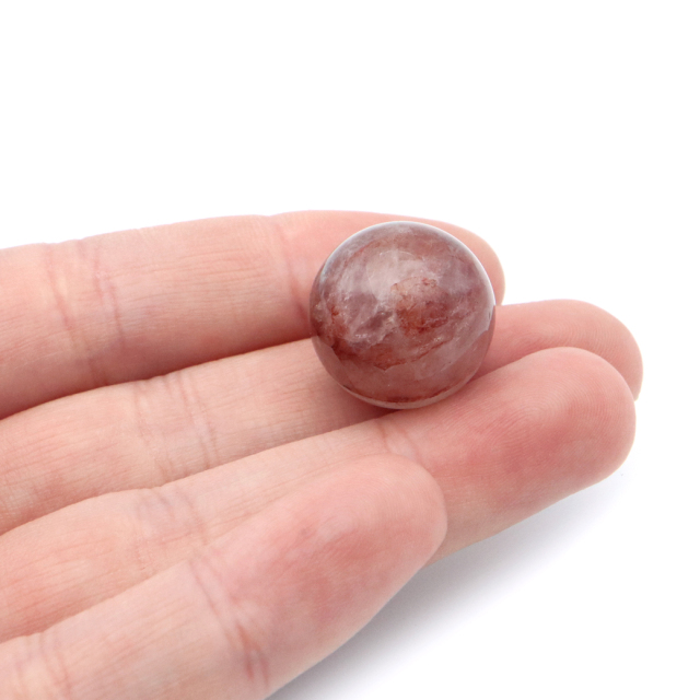 マニカラン水晶 丸玉 台座付き 直径 19mm パールバティー渓谷産 天然石 パワーストーン 1点もの
