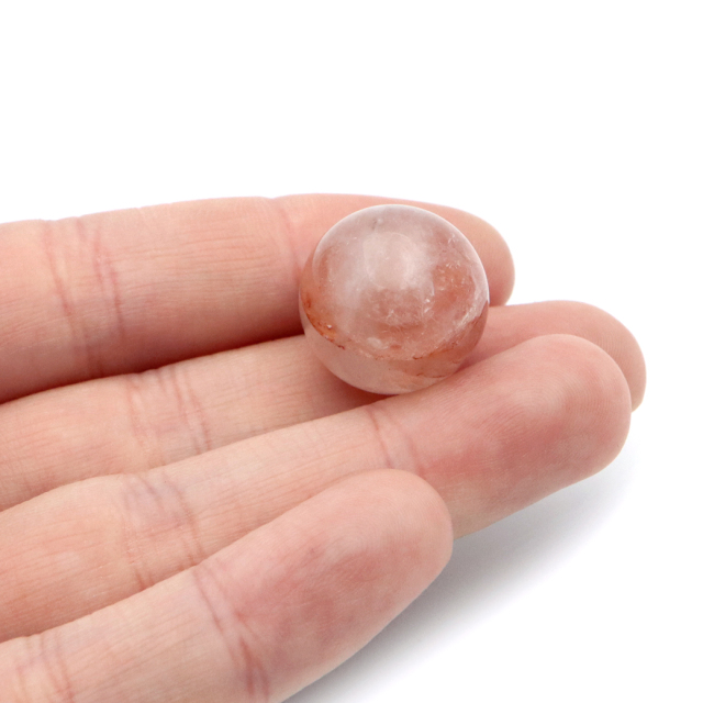 マニカラン水晶 丸玉 台座付き 直径 19mm パールバティー渓谷産 天然石 パワーストーン 1点もの