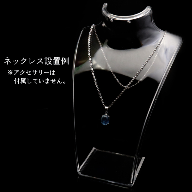 マネキン アクリル トルソー スタンド クリア ネックレス ジュエリー ディスプレイ ホルダー