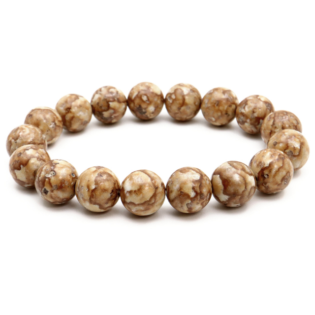 姫川薬石 ブレスレット 12mm 新潟県 糸魚川産 日本の銘石 証明書付き