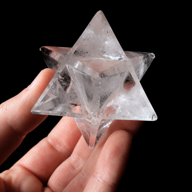 レムリアンシード マカバスター Lサイズ AAA 神聖幾何学 六芒星 マルカバスター 水晶 天然石 ブラジル バイーア産 スピリチュアル