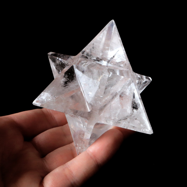 レムリアンシード マカバスター LLサイズ AAA 神聖幾何学 六芒星 マルカバスター 水晶 天然石 ブラジル バイーア産 スピリチュアル