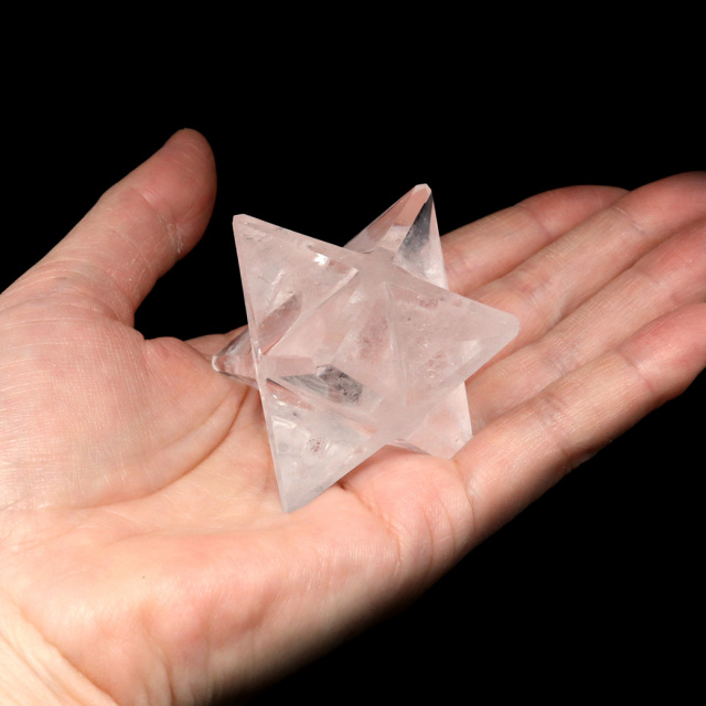 レムリアンシード マカバスター AAA 神聖幾何学 六芒星 マルカバスター 水晶 天然石 ブラジル バイーア産