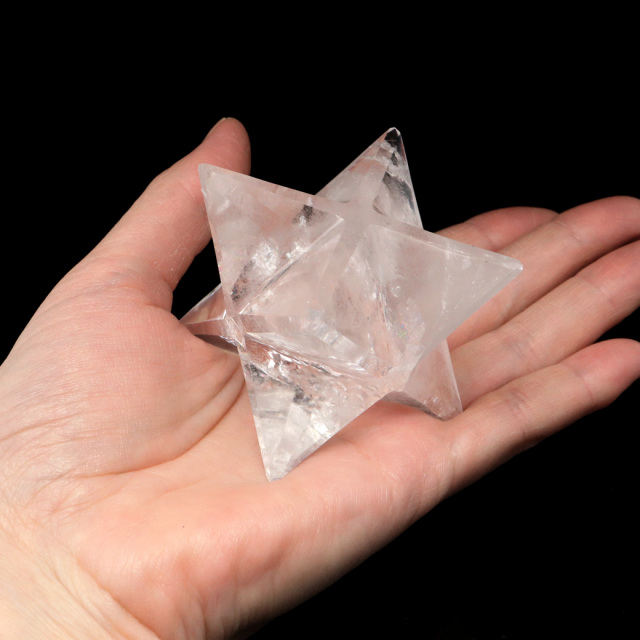 レムリアンシード マカバスター AAA 神聖幾何学 六芒星 マルカバスター 水晶 天然石 ブラジル バイーア産
