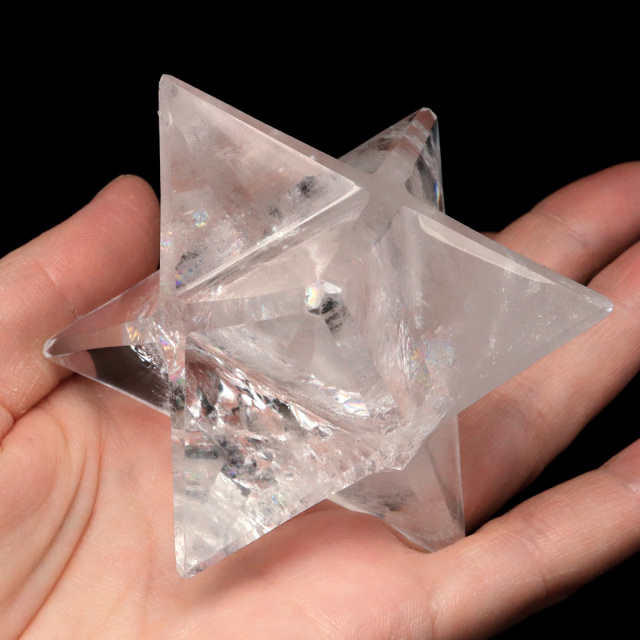 レムリアンシード マカバスター AAA 神聖幾何学 六芒星 マルカバスター 水晶 天然石 ブラジル バイーア産