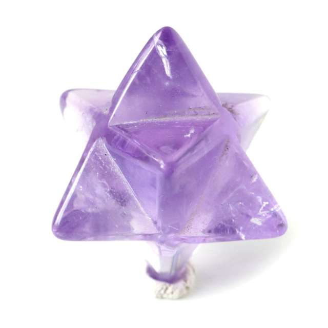 アメジスト マカバスター 神聖幾何学 六芒星 マルカバスター 紫水晶 天然石 ブラジル産 スピリチュアル 2月 誕生石 浄化 1個