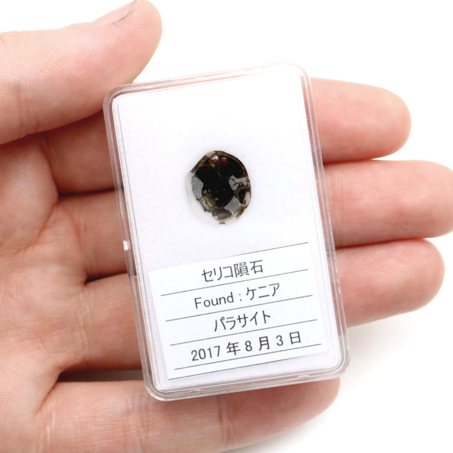 パラサイト隕石 ケニア セリコ産 重量0.3g 隕石標本 パワーストーン 1点物 石鉄隕石