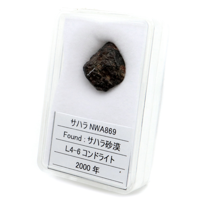 サハラ NWA869 サハラ砂漠産 0.8g L4-6コンドライト sahara chondrite 1点物