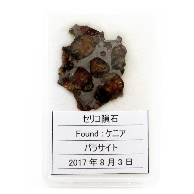 パラサイト隕石 ケニア セリコ産 重量2.1g 隕石標本 パワーストーン 1点物 石鉄隕石