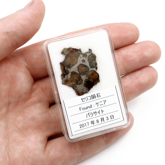 パラサイト隕石 ケニア セリコ産 重量2.1g 隕石標本 パワーストーン 1点物 石鉄隕石