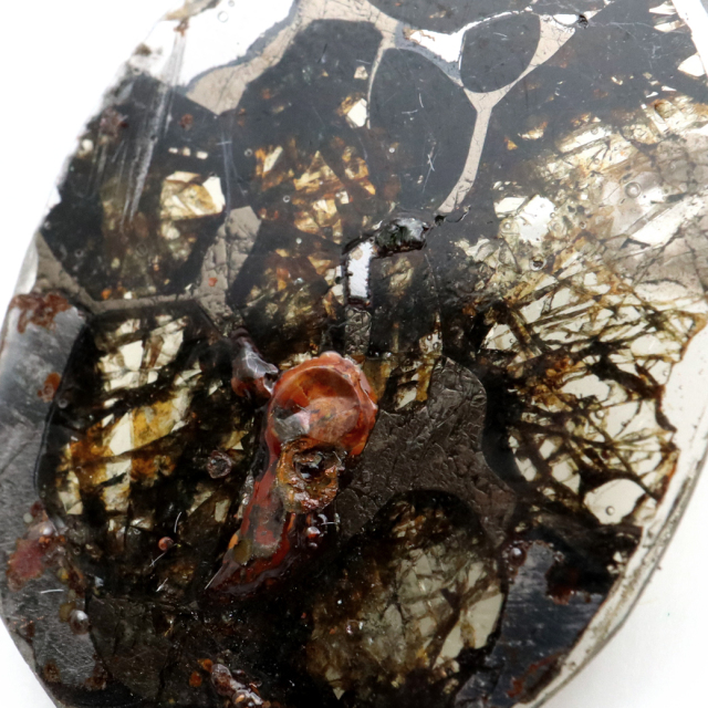 パラサイト隕石 ケニア セリコ産 重量0.8g 隕石標本 パワーストーン 1点物 石鉄隕石