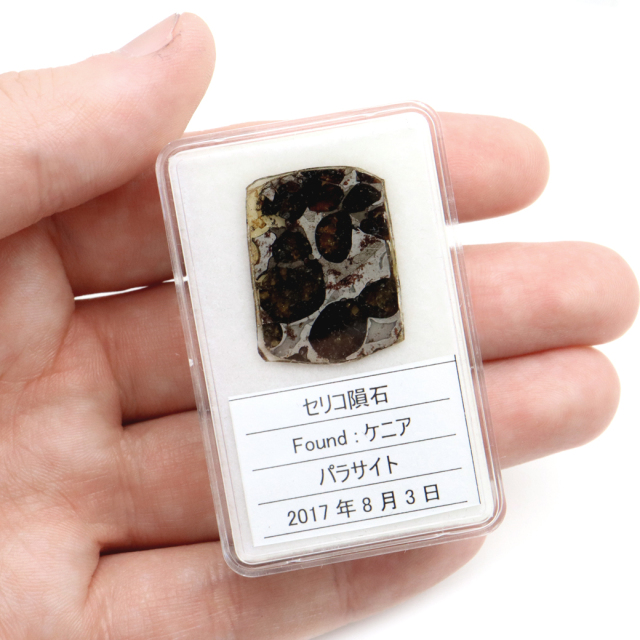 パラサイト隕石 ケニア セリコ産 重量2.1g 隕石標本 パワーストーン 1点物 石鉄隕石