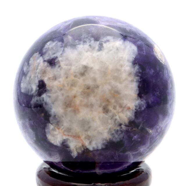 シェブロン アメジスト 丸玉 台座付き ブラジル産 紫水晶 置物 インテリア 置き物 1点もの スフィア 2月 誕生石 クリスマス