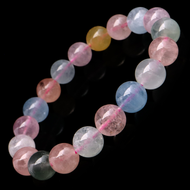 ミックスベリル ブレスレット 10.5mm 天然石 1点物 