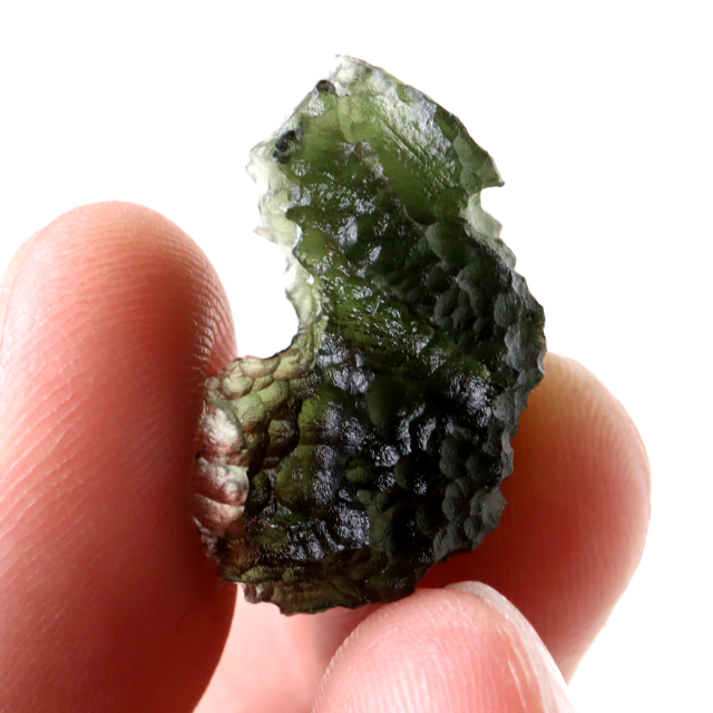 モルダバイト 原石 3.9g 穴無し 天然ガラス 1点物 宇宙の神秘 天然石 パワーストーン 癒し グリーン 緑 モルダウ石 moldavite