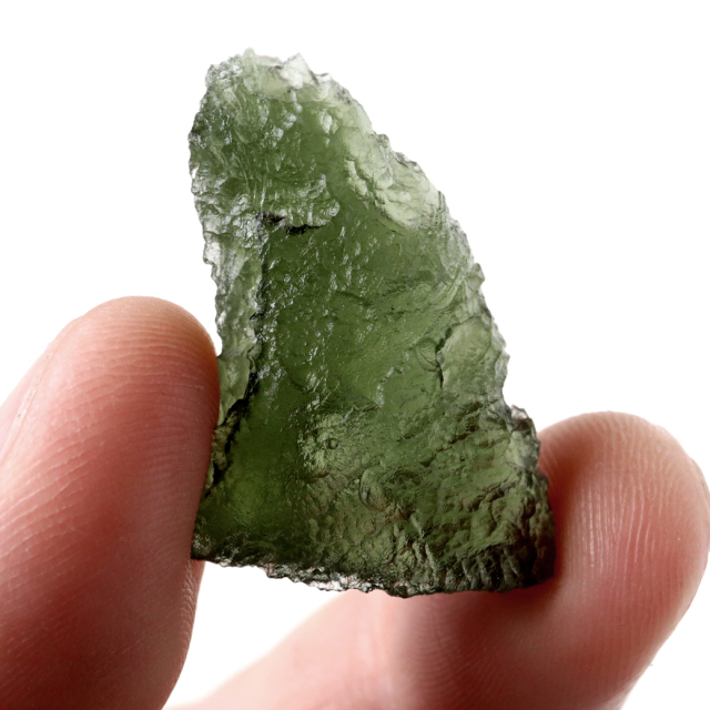 モルダバイト 原石 4.7g 穴無し 天然ガラス 1点物 宇宙の神秘 天然石 パワーストーン 癒し グリーン 緑 モルダウ石 moldavite