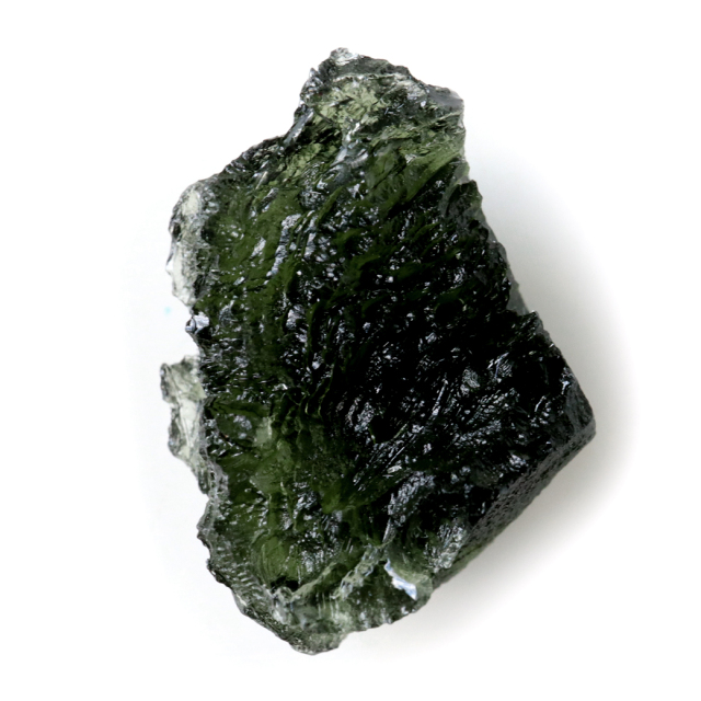 モルダバイト 原石 4.2g 穴無し 天然ガラス 1点物 宇宙の神秘 天然石 パワーストーン 癒し グリーン 緑 モルダウ石 moldavite