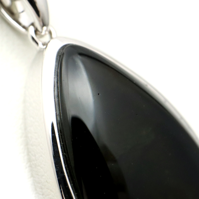 モルダバイト ネックレス 天然石 ペンダント 1点物 超高品質 龍紋がはっきりと見える 本物 Silver925