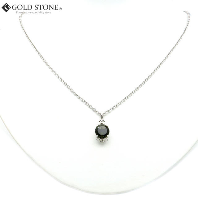 モルダバイト ネックレス 宝石質 天然石 ペンダント Silver925