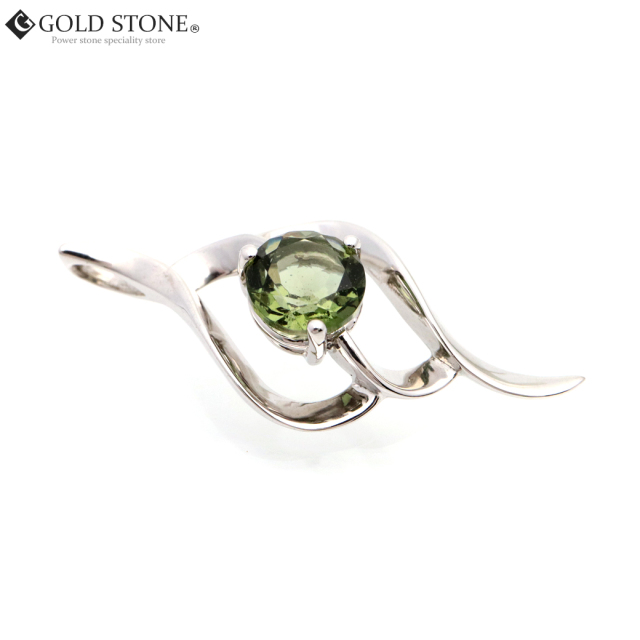 モルダバイト ネックレス 宝石質 おしゃれ ギフト Moldavite 天然石 ペンダント Silver925