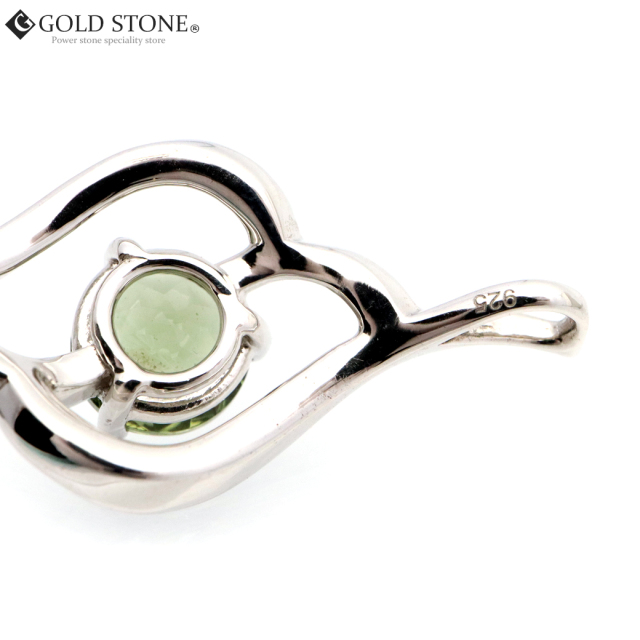 モルダバイト ネックレス 宝石質 おしゃれ ギフト Moldavite 天然石 ペンダント Silver925