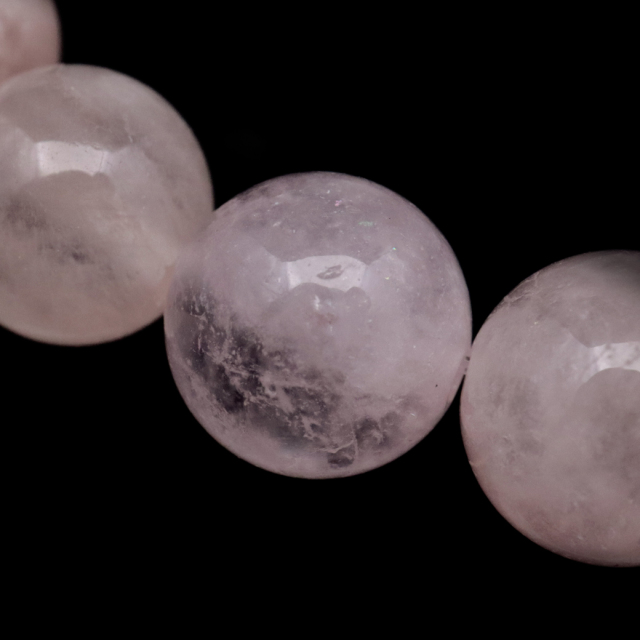 モルガナイト ブレスレット 9mm ピンク アクアマリン 3月 誕生石 天然石 1点物 パワーストーン morganite