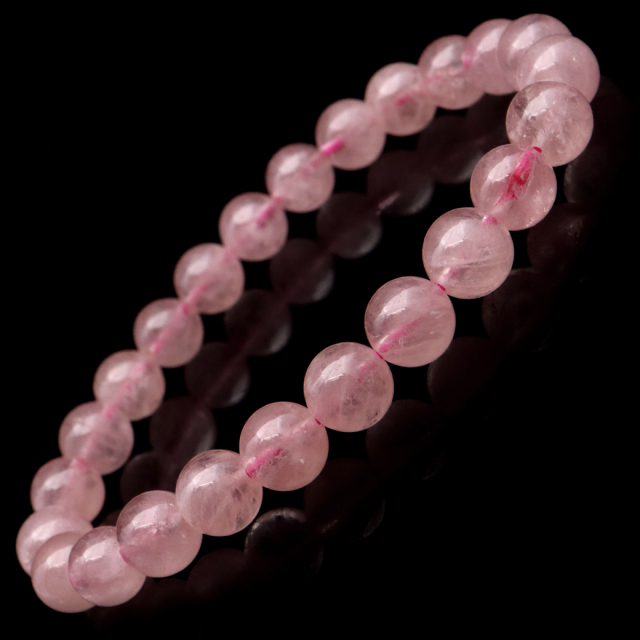 モルガナイト ブレスレット 8mm ピンク アクアマリン 3月 誕生石 天然石 1点物 パワーストーン