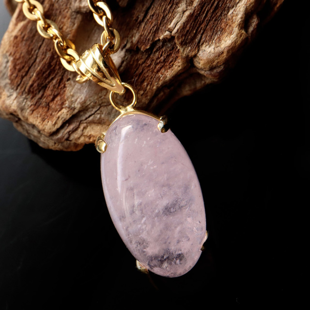 モルガナイト ペンダント Silver925 チェーン付き 1点物 天然石 パワーストーン