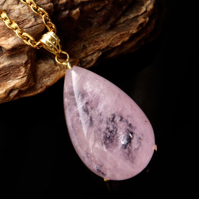 モルガナイト ペンダント Silver925 チェーン付き 1点物 天然石 パワーストーン