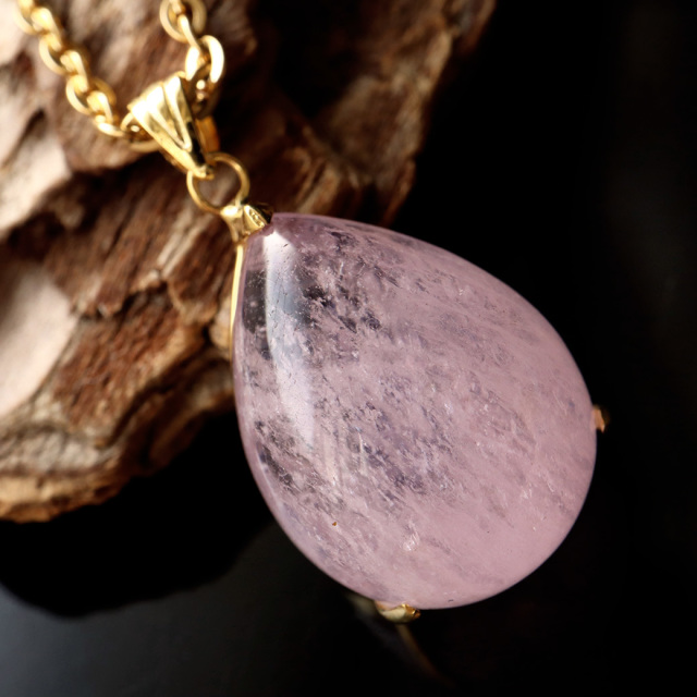 モルガナイト ペンダント Silver925 チェーン付き 1点物 天然石 パワーストーン