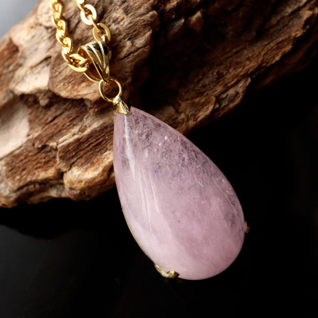 モルガナイト ペンダント Silver925 チェーン付き 1点物 天然石 パワーストーン