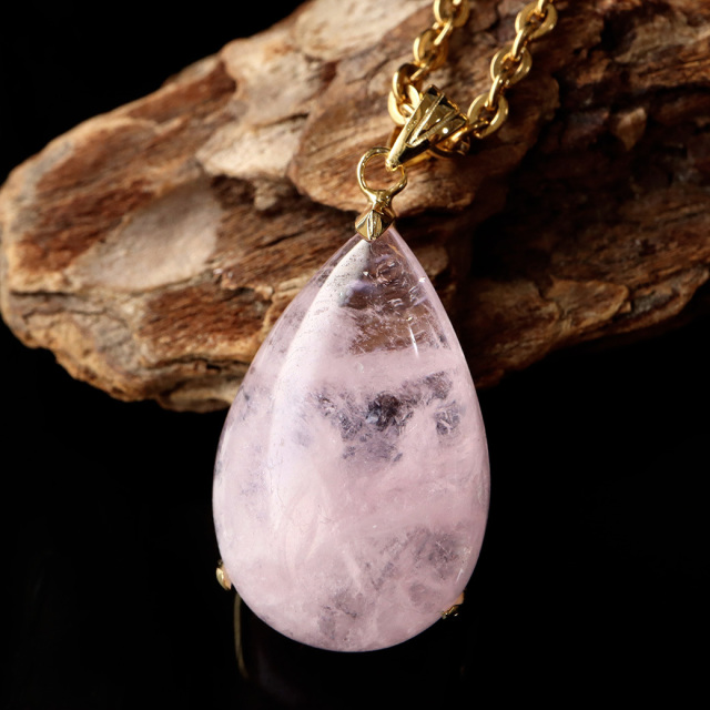 モルガナイト ペンダント Silver925 チェーン付き 1点物 天然石 パワーストーン