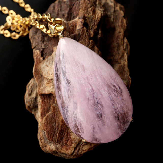 モルガナイト ペンダント Silver925 チェーン付き 1点物 天然石 パワーストーン