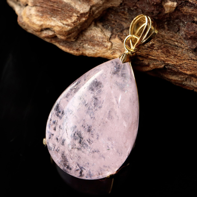 モルガナイト ペンダント Silver925 チェーン付き 1点物 天然石 パワーストーン