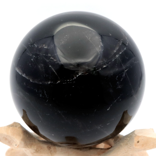 モリオン　虹入り　850　黒水晶　石 クリスタル　鑑賞石　置物　オブジェ 一点物】虹入り✨ モリオン 黒水晶 ハート ✩.*˚インテリア×天然石