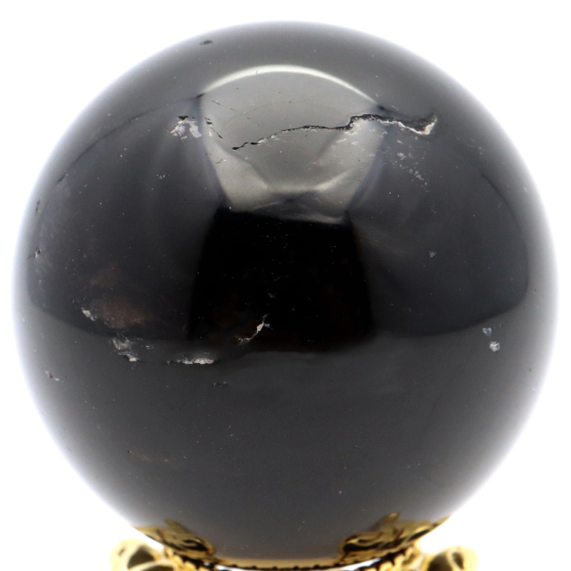 モリオン 黒水晶 丸玉 台座付き 山東省産 天然石 パワーストーン 1点もの 置き物 インテリア 置物 開運 原石 スフィア