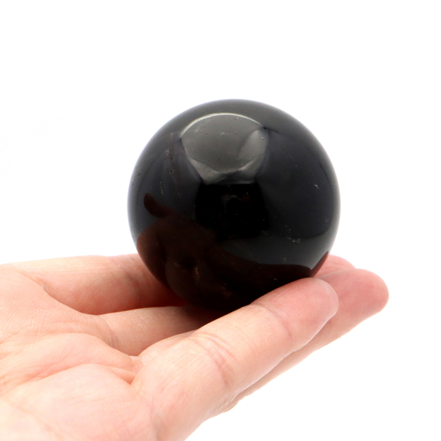 モリオン 黒水晶 丸玉 台座付き 山東省産 天然石 パワーストーン 1点もの 置き物 インテリア 置物 開運 原石 スフィア
