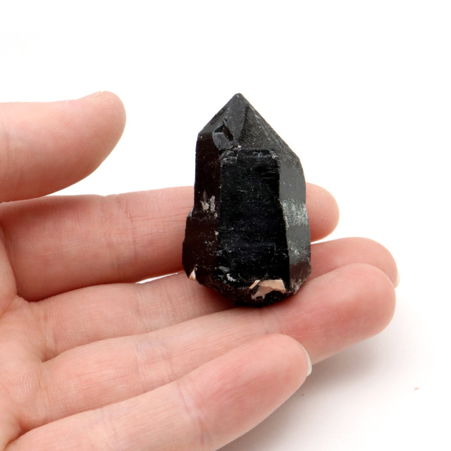 モリオン 黒水晶 原石 ポイント 山東省産 28g 1点物 浄化 魔除け 天然石 パワーストーン