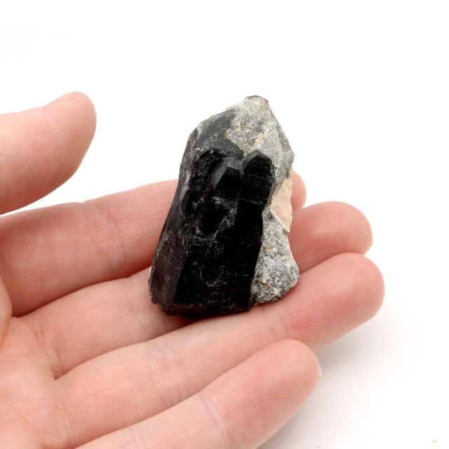 モリオン 黒水晶 原石 ポイント 山東省産 34g 1点物 浄化 魔除け 天然石 パワーストーン