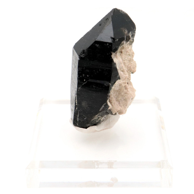 モリオン 黒水晶 原石 ポイント 台座付き 山東省産 59g 1点物 浄化 魔除け 天然石 パワーストーン