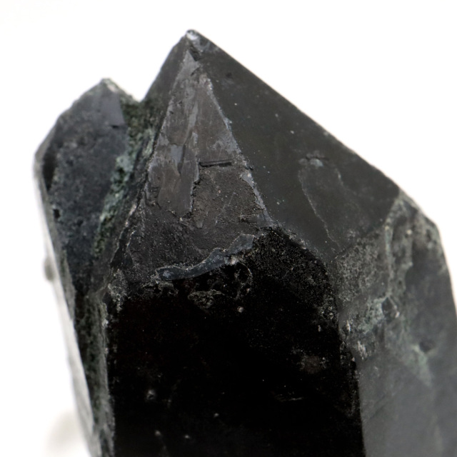 モリオン 黒水晶 原石 ポイント 台座付き 山東省産 77g 1点物 浄化 魔除け 天然石 パワーストーン
