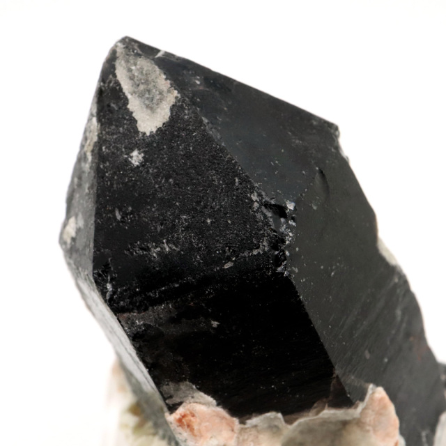 モリオン 黒水晶 原石 ポイント 台座付き 山東省産 103g 1点物 浄化 魔除け 天然石 パワーストーン