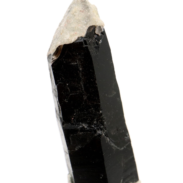 モリオン 黒水晶 原石 ポイント 台座付き 山東省産 60g 1点物 浄化 魔除け 天然石 パワーストーン