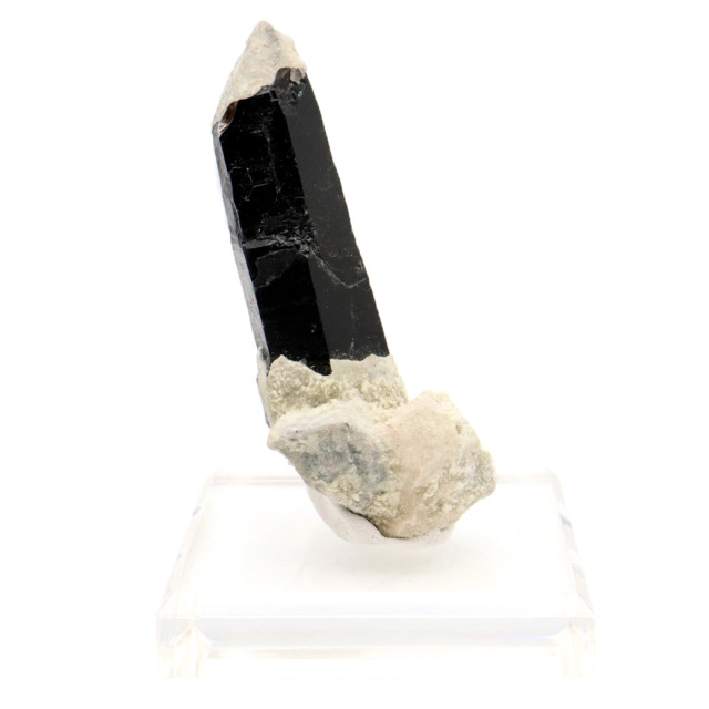 モリオン 黒水晶 原石 ポイント 台座付き 山東省産 60g 1点物 浄化 魔除け 天然石 パワーストーン
