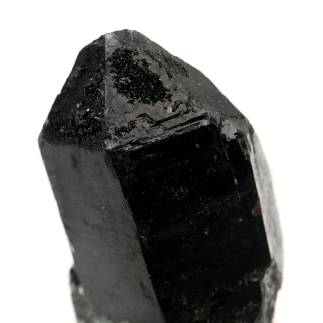 モリオン 黒水晶 原石 ポイント 台座付き 山東省産 85g 1点物 浄化 魔除け 天然石 パワーストーン
